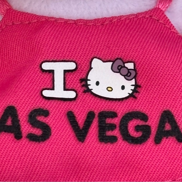 TY Beanie Baby Sanrio Hello Kitty in I love Las Vegas and Purple Dress - Picture 5 of 8